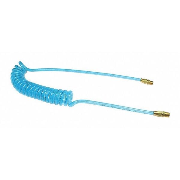 FlexeelCoil 3/8" ID x 20' 1/4" MPT Rigd Blue