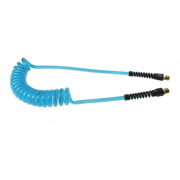 FlexeelCoil 3/8" ID x 20' 1/4" MPT Rigd Blue