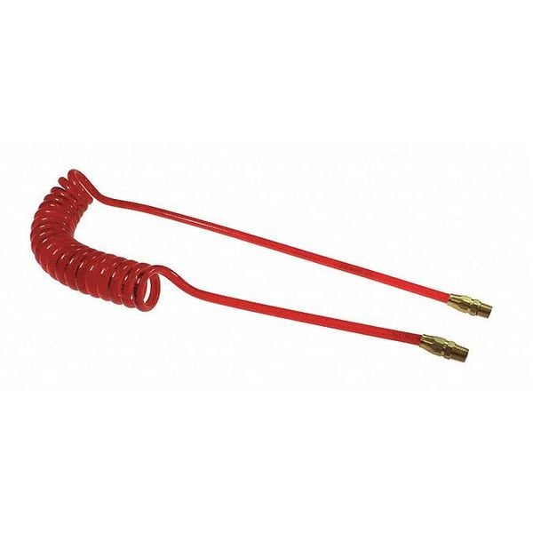 FlexeelCoil 3/8" ID x 15' 3/8" MPT Rigid Red