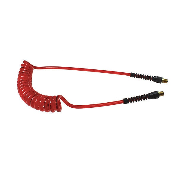 FlexeelCoil 3/8" ID x 15' 3/8" MPT Rigid Red