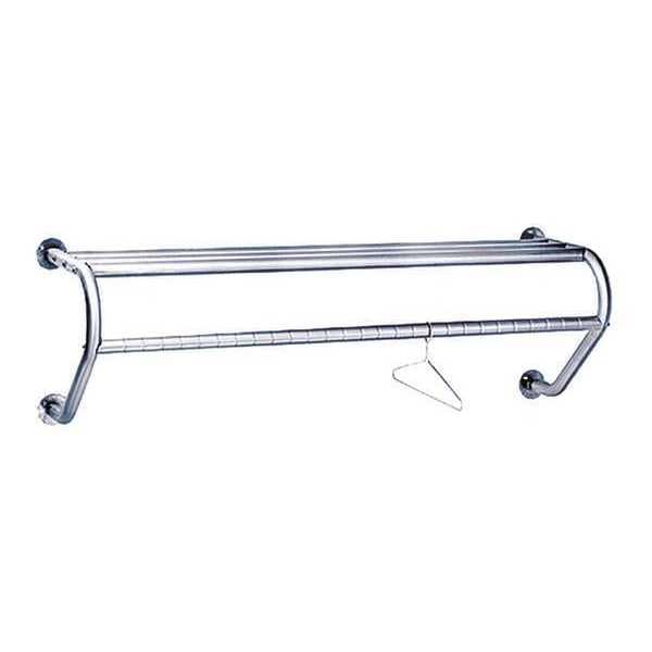 Wall Garment Rack, 48L, Ss