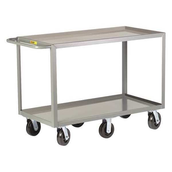 Shelf Truck, 12 ga. Steel, 3600 lb Load Capacity, 2 Shelves, 24" W