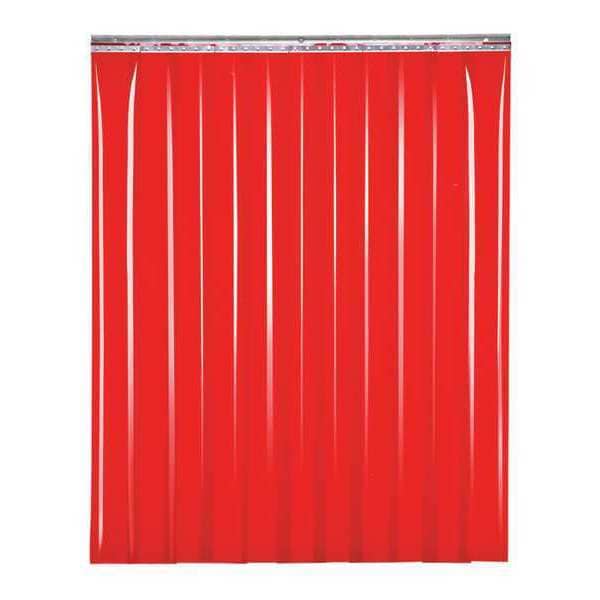 Welding Strip Curtain, 10 in W., 6 in H., Red