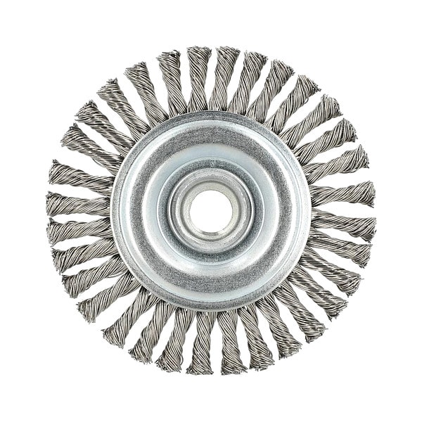 Wire Wheel Brush, Standard Twist Knot
