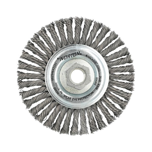 Wire Wheel Brush, Standard Twist Knot