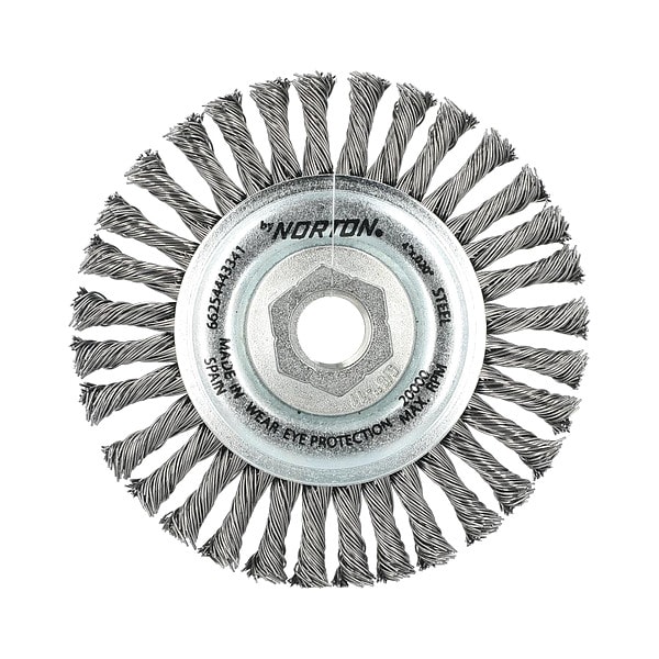 Wire Wheel Brush, Standard Twist Knot