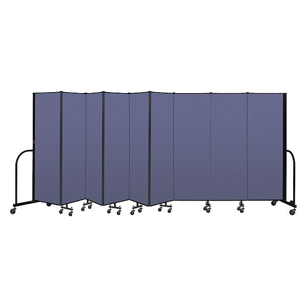 Portable Room Divider, 9 Panel, 6 ft. H