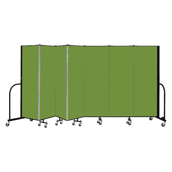 Portable Room Divider, 7 Panel, 6 ft. H