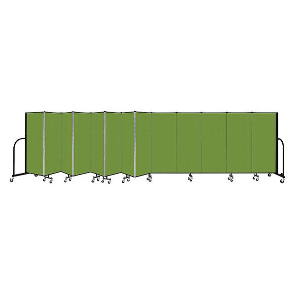 Portable Room Divider, 13 Panel, 5 ft. H