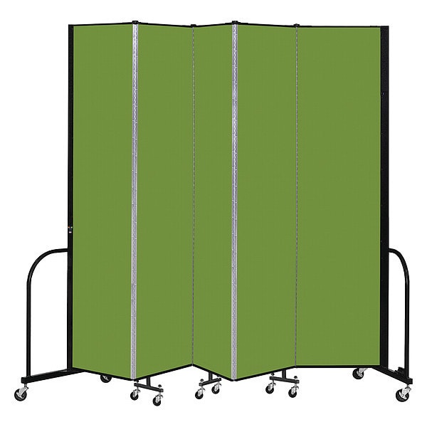 Portable Room Divider, 5 Panel, 8 ft. H