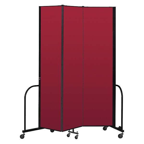 Portable Room Divider, 3 Panel, 8 ft. H