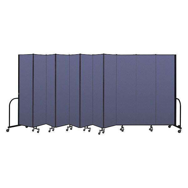 Portable Room Divider, 11 Panel, 7 ft. 4"H