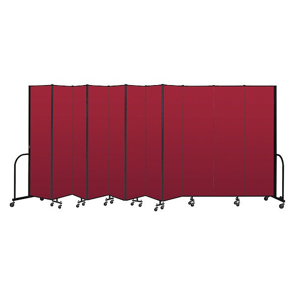 Portable Room Divider, 11 Panel, 7 ft. 4"H