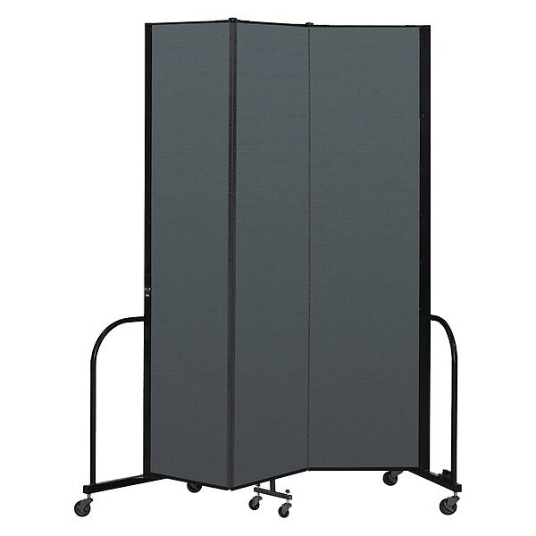 Portable Room Divider, 3 Panel, 8 ft. H