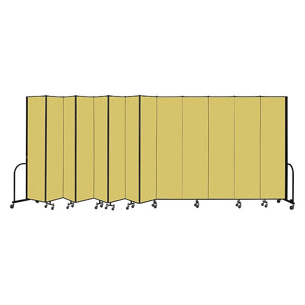 Portable Room Divider, 13 Panel, 8 ft. H x