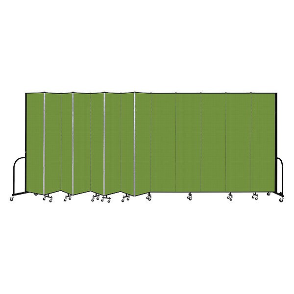 Portable Room Divider, 13 Panel, 8 ft. H x