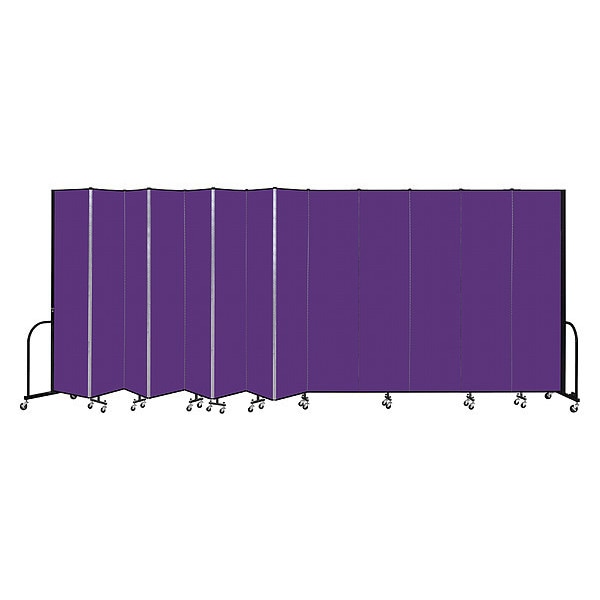 Portable Room Divider, 13 Panel, 8 ft. H x