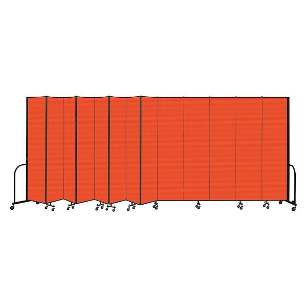 Portable Room Divider, 13 Panel, 8 ft. H x