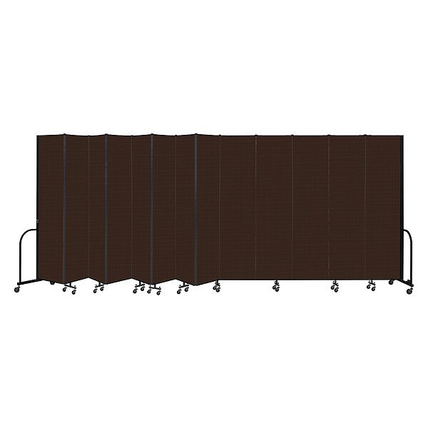 Portable Room Divider, 13 Panel, 8 ft. H x