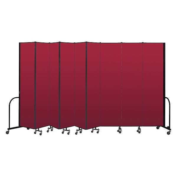 Portable Room Divider, 9 Panel, 8 ft. H