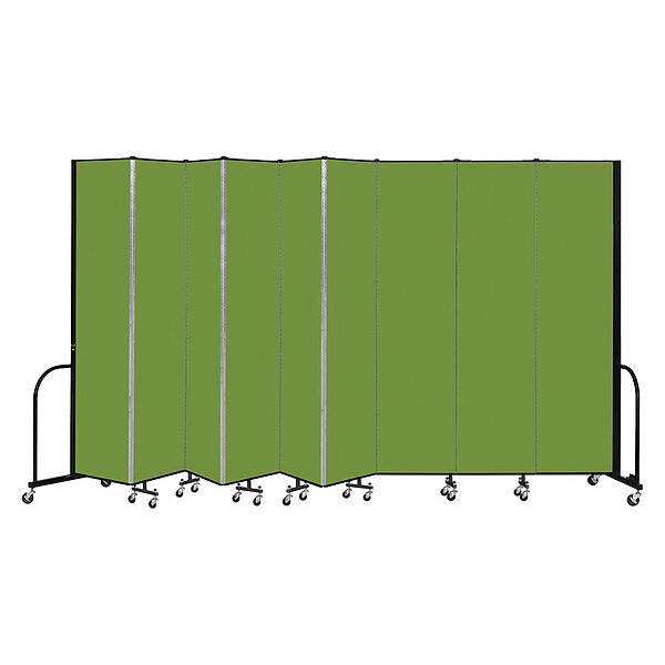Portable Room Divider, 9 Panel, 8 ft. H