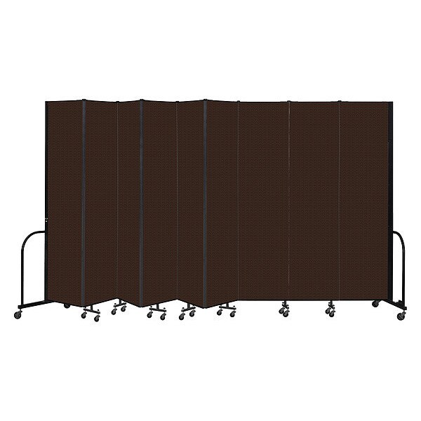 Portable Room Divider, 9 Panel, 8 ft. H