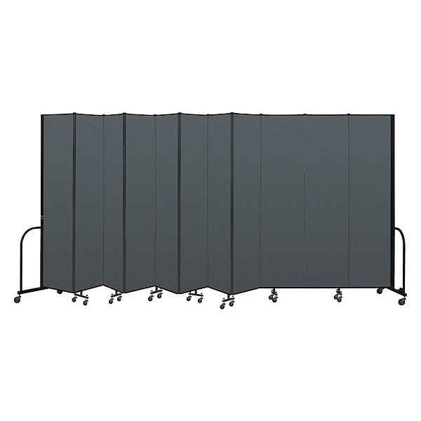 Portable Room Divider, 11 Panel, 8 ft. H x