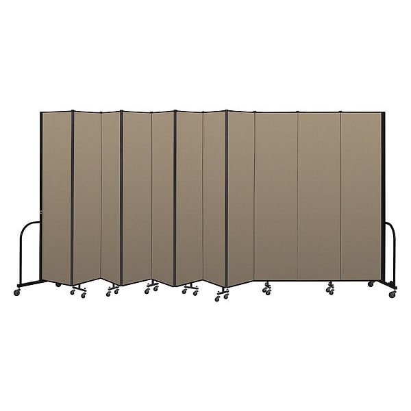 Portable Room Divider, 11 Panel, 8 ft. H x