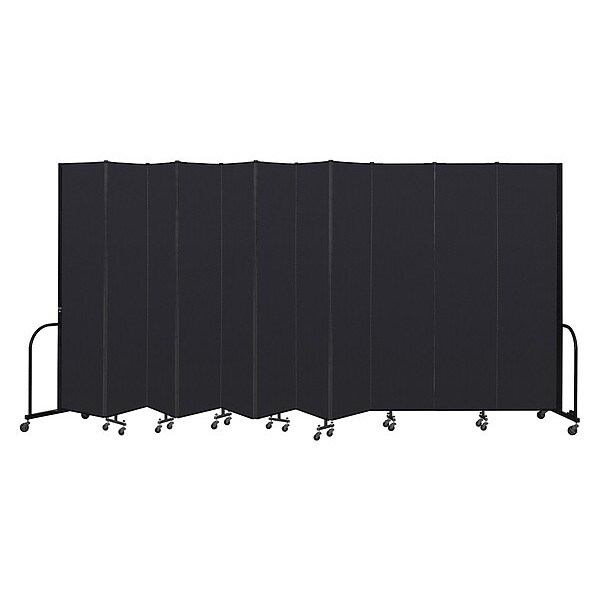 Portable Room Divider, 11 Panel, 8 ft. H x