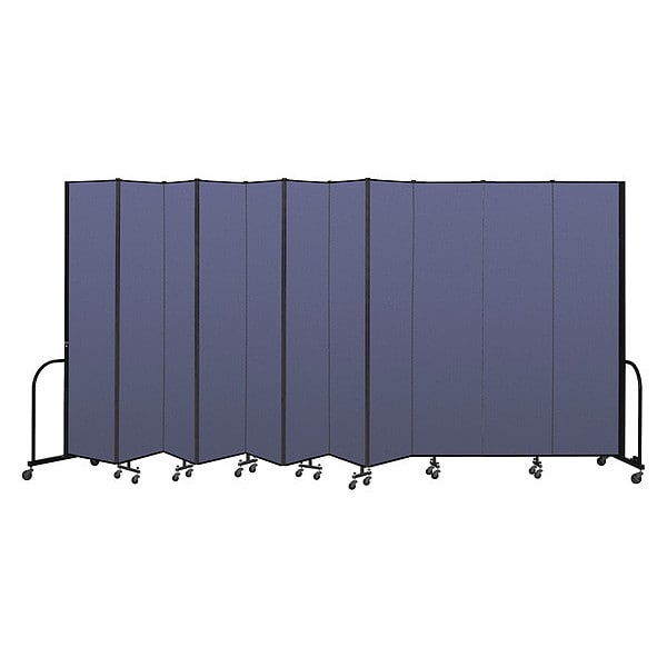 Portable Room Divider, 11 Panel, 8 ft. H x
