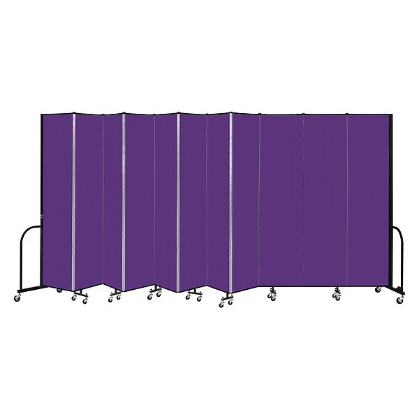 Portable Room Divider, 11 Panel, 8 ft. H x