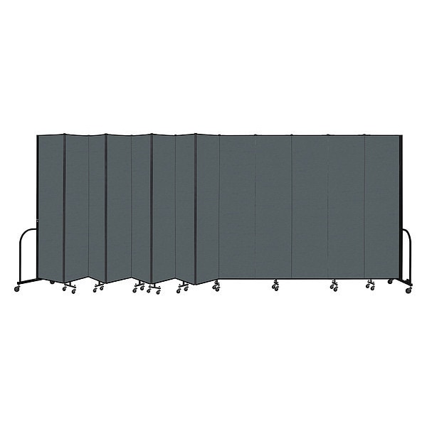 Portable Room Divider, 13 Panel, 8 ft. H x