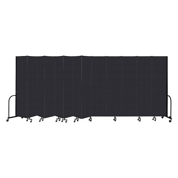 Portable Room Divider, 13 Panel, 8 ft. H x