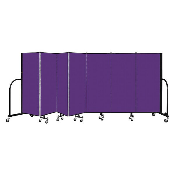 Portable Room Divider, 7 Panel, 5 ft. H