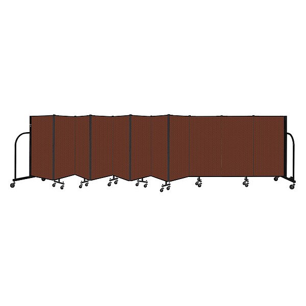 Portable Room Divider, 11 Panel, 4 ft. H