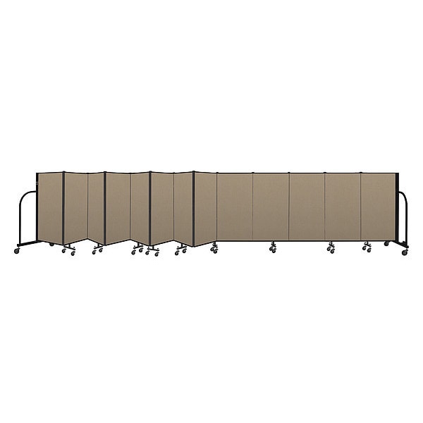 Portable Room Divider, 13 Panel, 4 ft. H