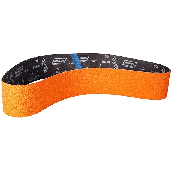 Sanding Belt, Coated, Ceramic, 60 Grit, Coarse, Blaze R980P, Blaze