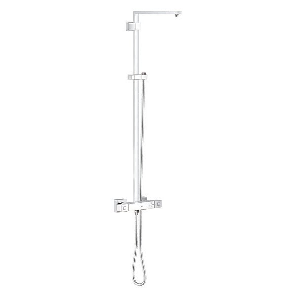 Shower System with Thermostat, Chrome, Wall