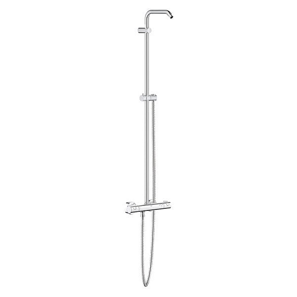 Shower System with Thermostat, Chrome, Wall