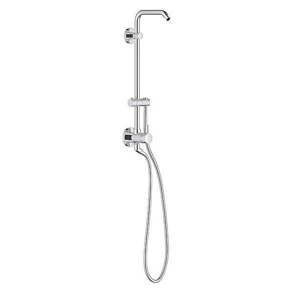 Universal Retro-Fit Shower System, Chrome, Wall