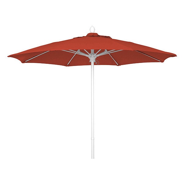 Mrkt Umbrella 8Rib PshUp, Terractta, 7.5Ft