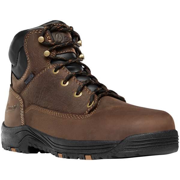Women's Hiker Boot, 8 1/2, Aluminum Toe, 5 in H, Brown, 19455