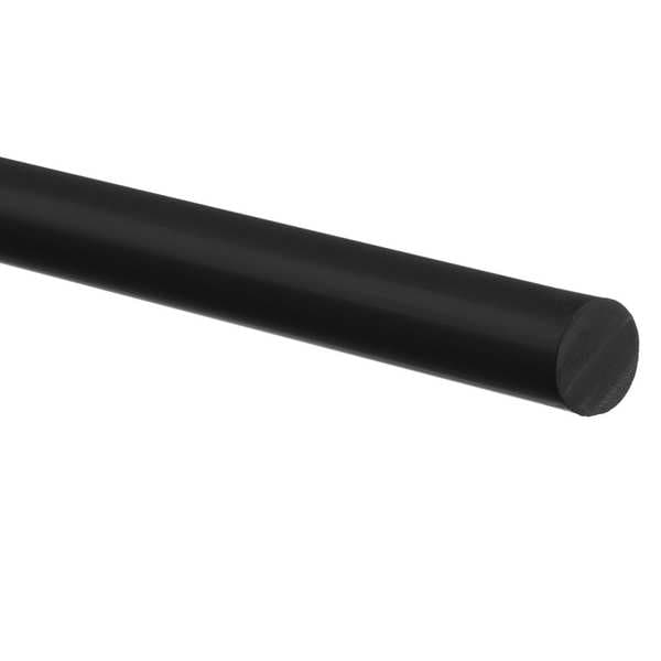 PU Rubber Rod, 3 in x 6 in, 75D, Black
