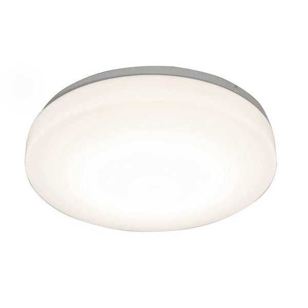 RndLEDMnt, 14in, 3000K, 1700lm, Wht, Steel
