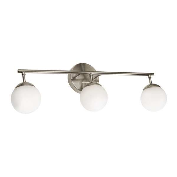Pearl3LightLEDVanity, Silver, Metal, 24inL