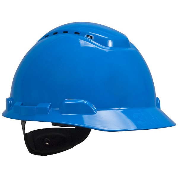Hard Hat, HDPE, Pressure Diffusion Ratchet Suspension, Type 1, Class C, Blue