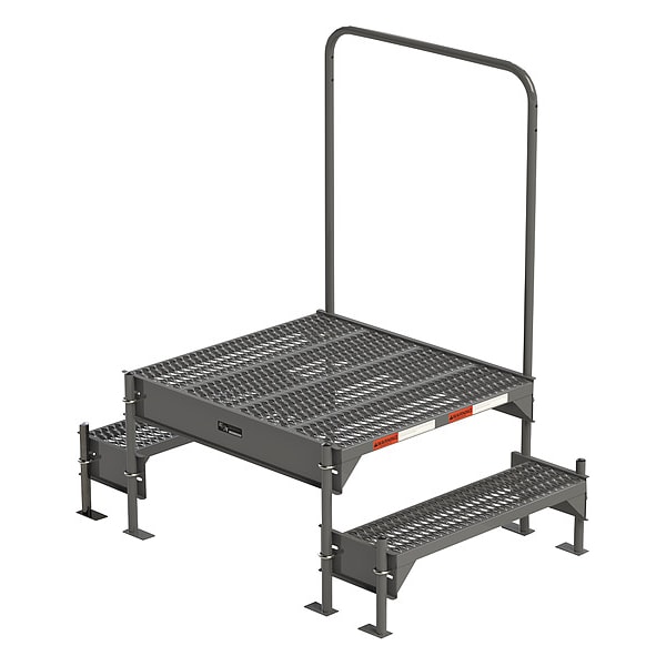 Work Platform, 18 in to 21 in H, 36 in W, 39 in D, Steel, 500 lb Load Capacity