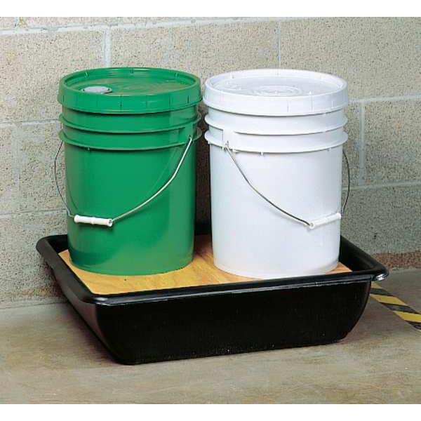 Spill Containment Tray, 5.5 gal Spill Capacity, (2) 41.7 lb Container Load Capacity