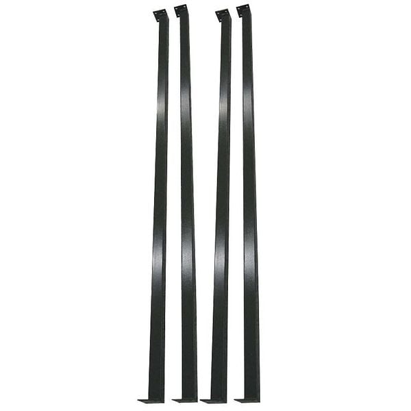 Industrial Stairway Legs, 105"H, For 112" Rise Stairways, Set of 4