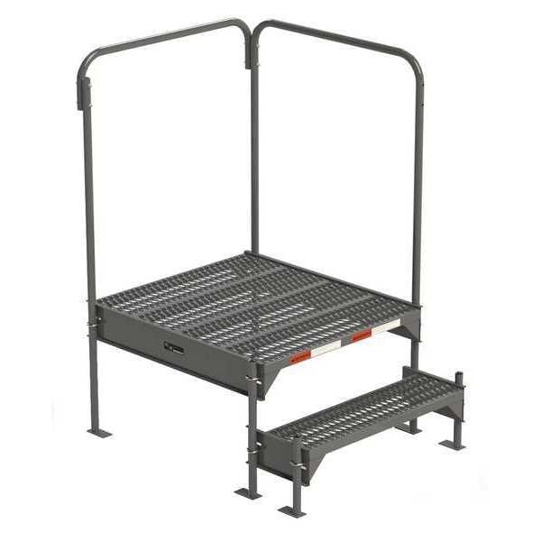 Work Platform, 18 in to 21 in H, 36 in W, 39 in D, Steel, 500 lb Load Capacity